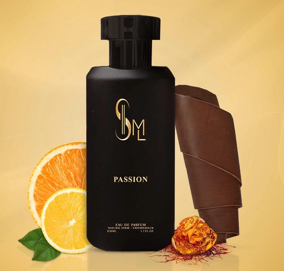 SML Passion Eau de Parfum, 50 ml/1,7 oz - Ein luxuriöser orientalischer Duft mit reichhaltigem Leder, arabischem Bernstein, Moschus und Attarnoten. Ein fesselnder Duft für jeden Anlass